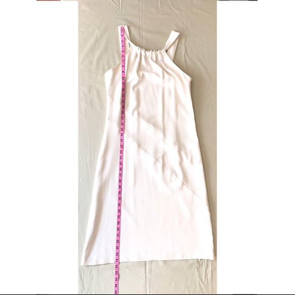 Sleeveless Ivory Shift Dress by Jean Michel - Picture 8 of 8